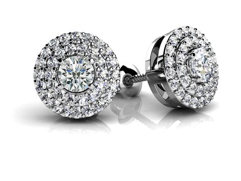 luxury diamond stud earrings